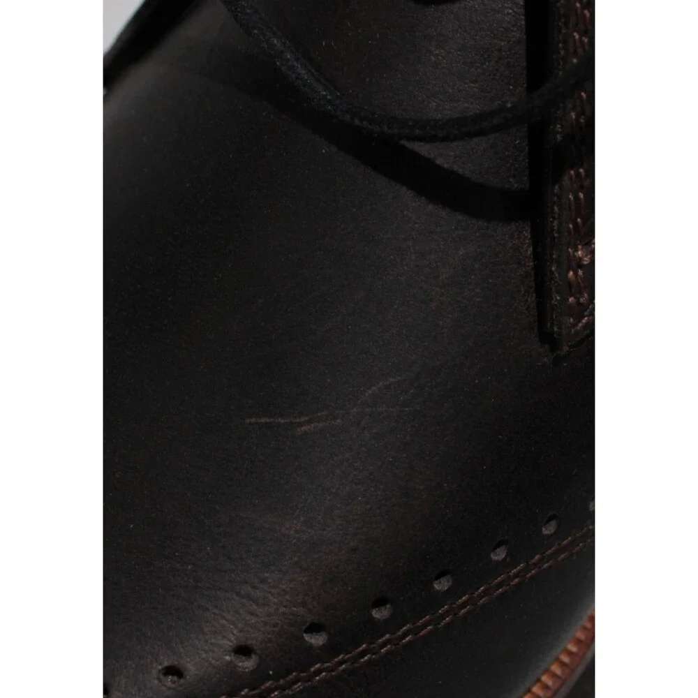 Di Bianco NWD Lace Up Chukka Boots Size 42 (US 9) in Brown Leather Made in Italy